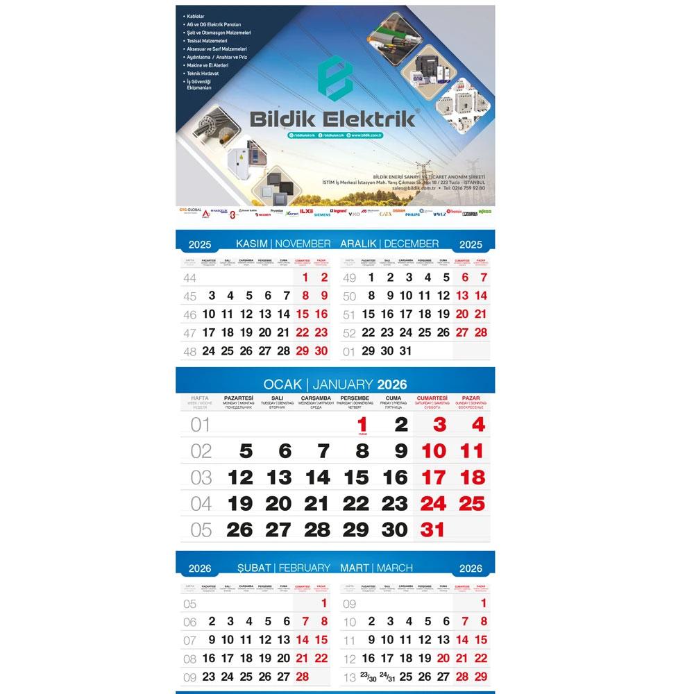 GMC-13 Beş Aylık Gemici Takvim