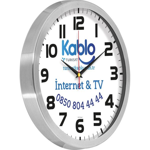 Castor-B Alüminyum Duvar Saati