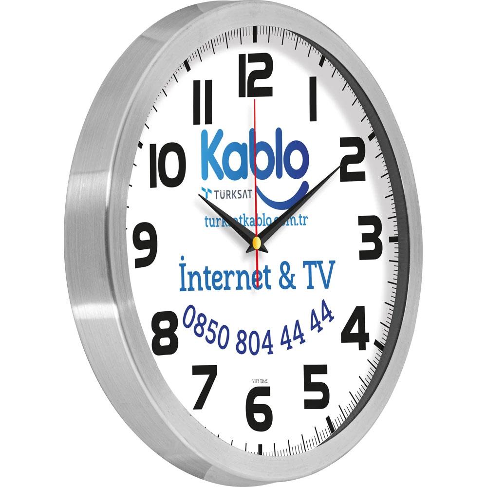 Castor-B Alüminyum Duvar Saati